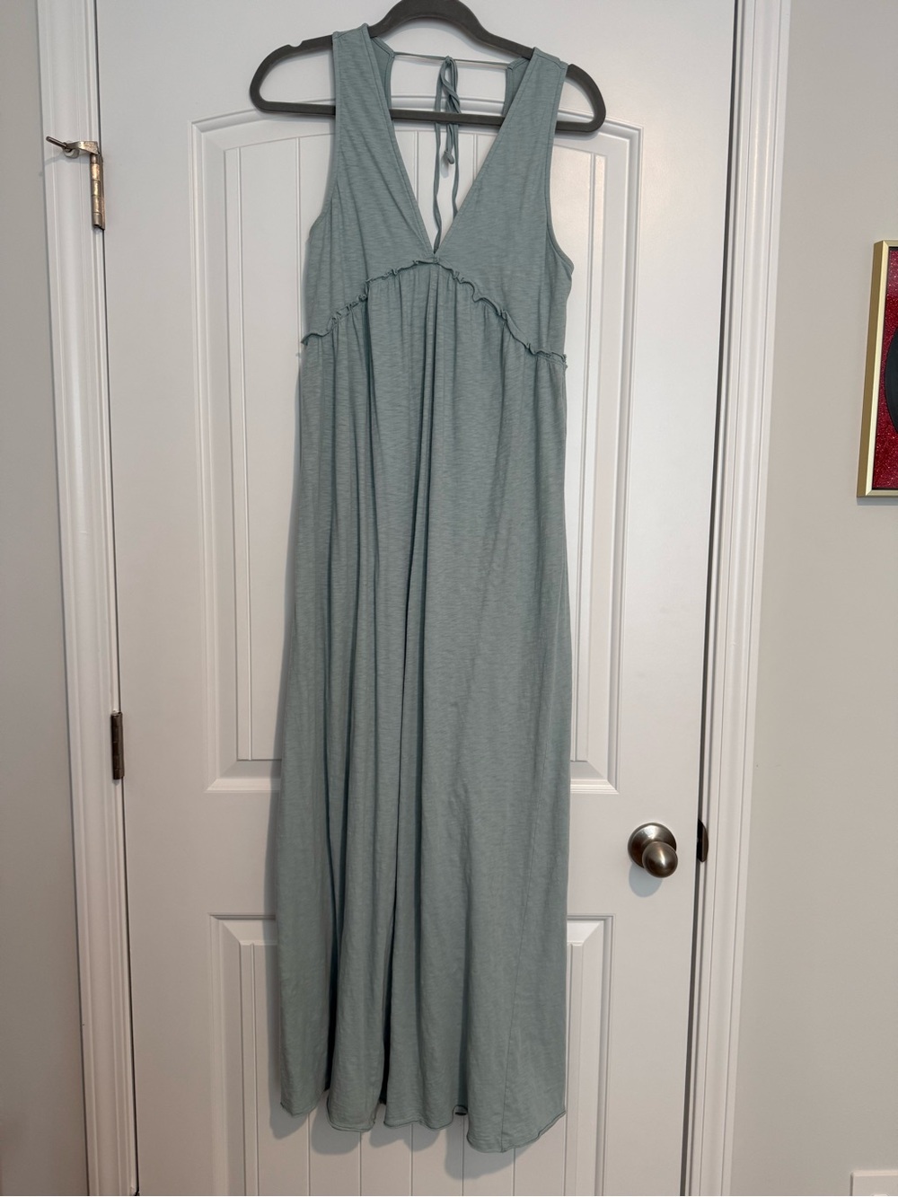 American Eagle Outfitters Seafoam Green Sleeveless Maxi Jumpsuit